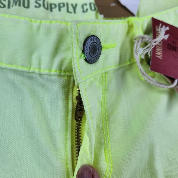 ☔️🔸️NWT Mossimo Neon Yellow Ankle Skinny Jeans Size 7 - Picture 8 of 12